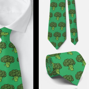 Funny Broccoli Gemüse Gag Geschenk Neck Tie Neckti Krawatte