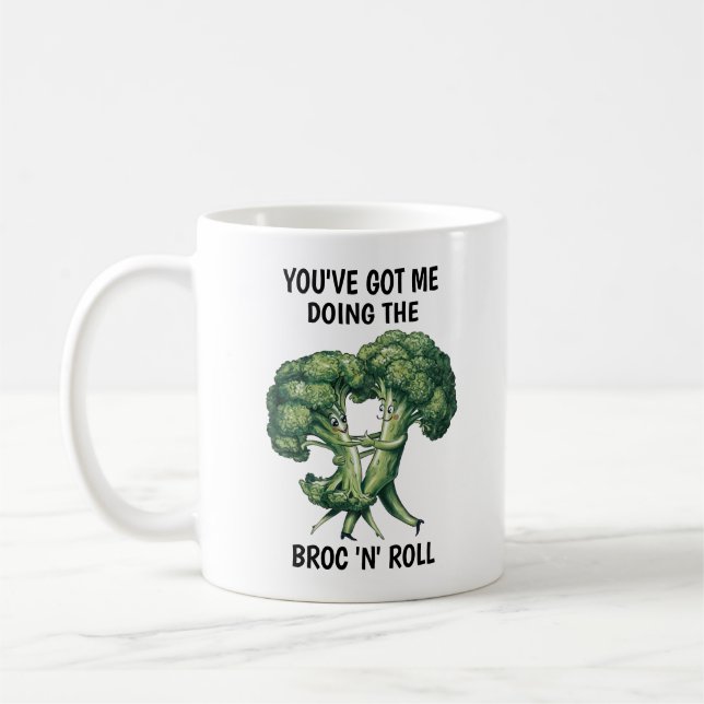 Funny Broccoli Kaffeetasse (Links)