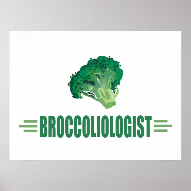 Funny Broccoli Poster (Vorne)