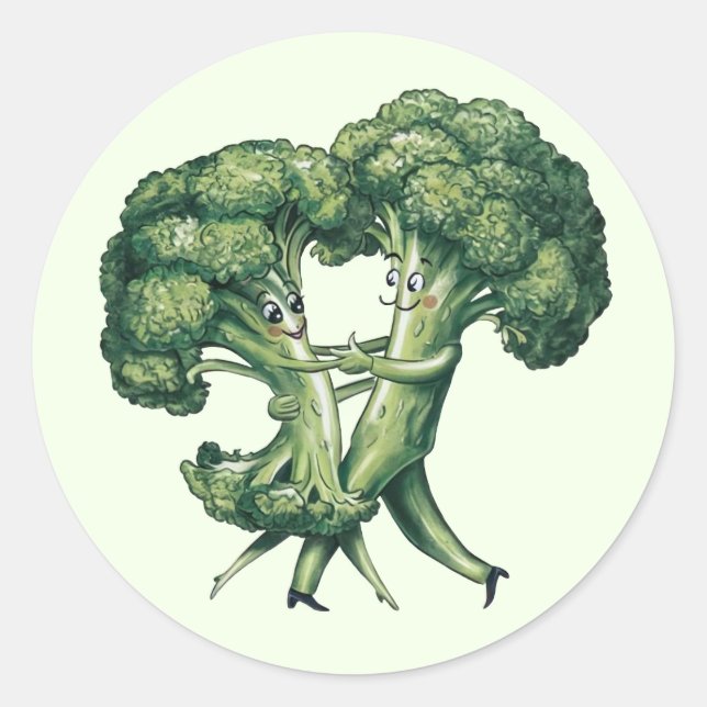 Funny Broccoli Stickers (Vorderseite)