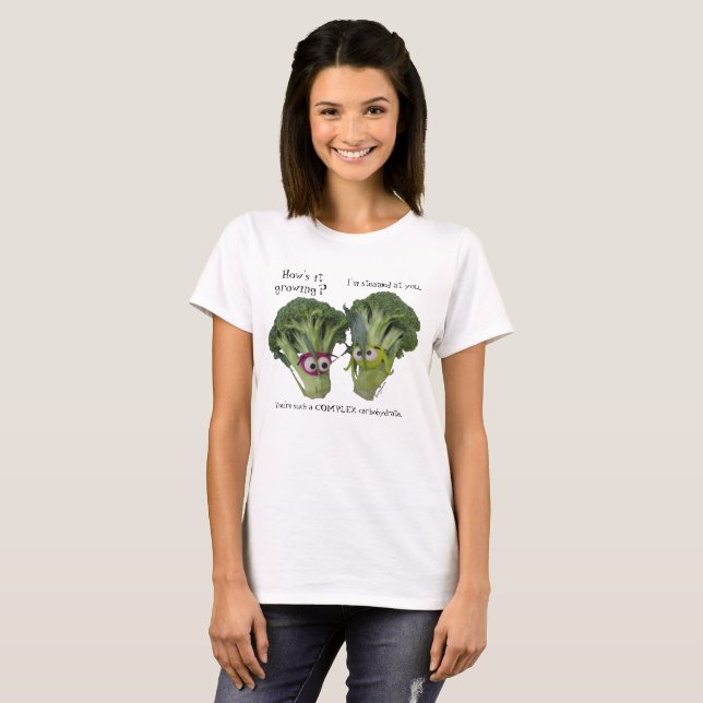 Funny Broccoli Talk T-Shirt (Vorne ganz)