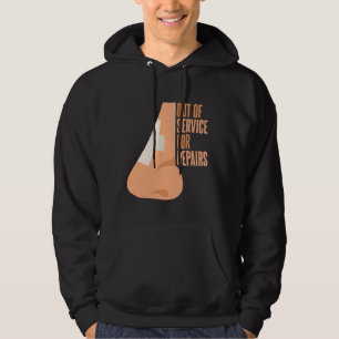 Funny Broken Nose Erholung Nose Operation Hoodie