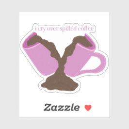 Funny Broken Tasse Decal für Kaffeeliebhaber Aufkleber