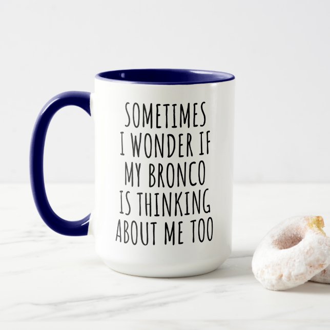 Funny Bronco Tasse (Mit Donut)