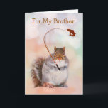 Funny Brother Eichhörnchen Geburtstag Karte<br><div class="desc">Obwohl dein Bruder dich manchmal verrückt macht,  Liebe du ihn immer noch,  oder? Zeig ihm,  wie viel mit dieser lustigen Eichhörnchenkarte. Personalisieren Sie die Nachrichten und erstellen Sie Ihren eigenen Gruß. Vielen Dank für die Suche! Foto ©Christine Greenspan</div>