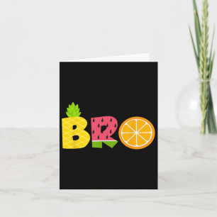 Funny Brother Fruitarian Lover Summer Boys Frucht Karte