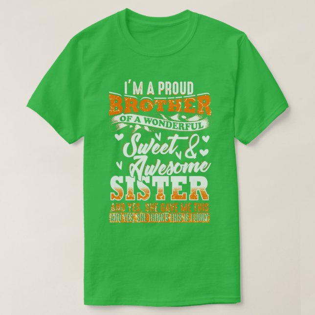 Funny Brother Gift T-Shirt (Design vorne)