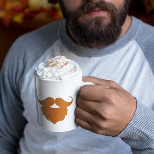 Funny Brown Mustache Tasse