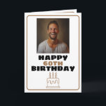 Funny Brown und White Foto Husband Geburtstag Karte<br><div class="desc">Funny Brown und White Foto Husband Geburtstag, ein lustiges und cooles Design für jeden, der eine einzigartige Geburtstagskarte für seinen Mann zu seinem Geburtstag sucht. Das Design ist einfach und auffällig, es verfügt über einen einfachen Rahmen, einen Geburtstagstorte, ein Foto in der Mitte und bearbeitbare Textinformationen. Wenn Sie Probleme mit...</div>