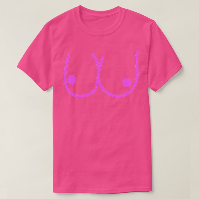 Funny Brust Bekleidung T-Shirt (Design vorne)