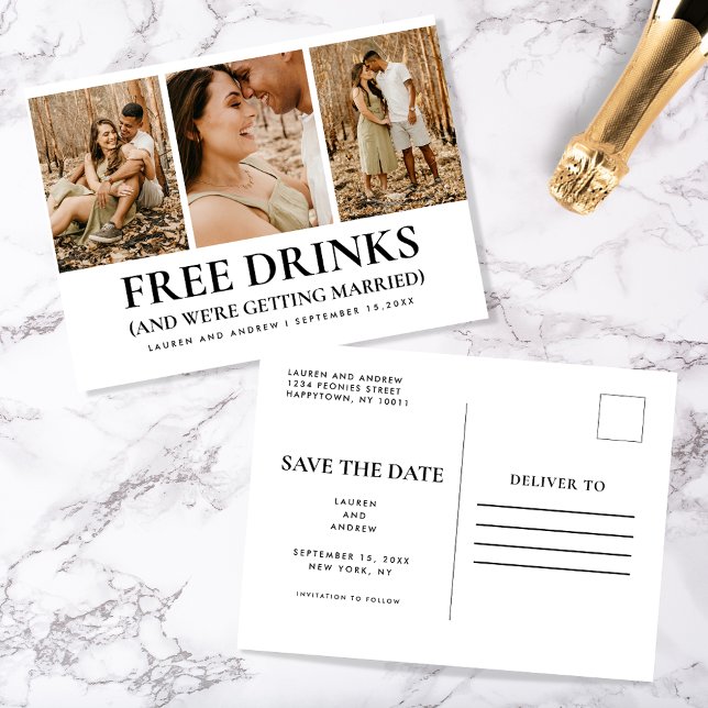 Funny Budget Foto Einfache Hochzeit retten das Dat Postkarte (Von Creator hochgeladen)