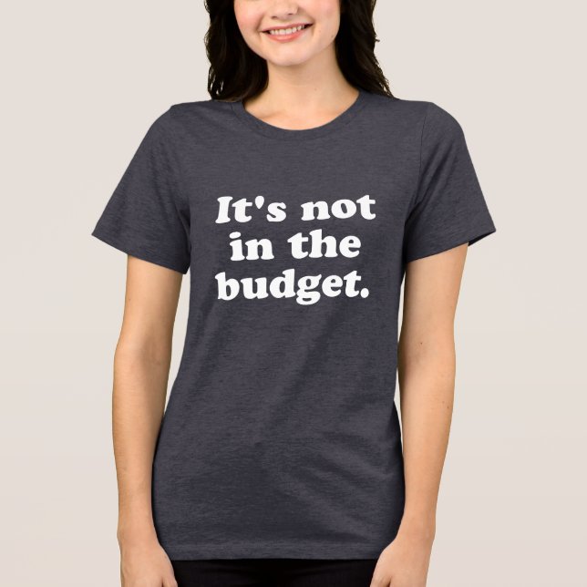 Funny Budget Zitat Director Producer Parents Vater Tri-Blend Shirt (Vorderseite)