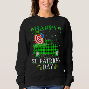 Funny Buffalo Kariert Green Truck Archery St. Patr Sweatshirt