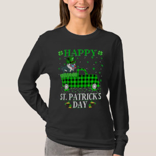 Funny Buffalo Kariert Green Truck Baboon St Patric T-Shirt