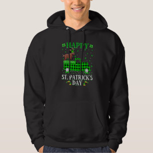 Funny Buffalo Kariert Green Truck Chamois St Patri Hoodie