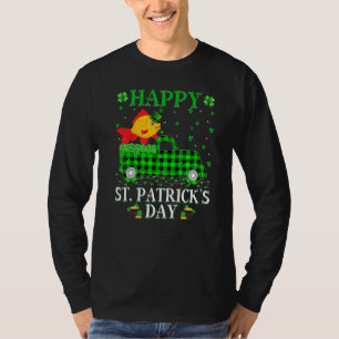 Funny Buffalo Kariert Green Truck Goldfish St Patr T-Shirt