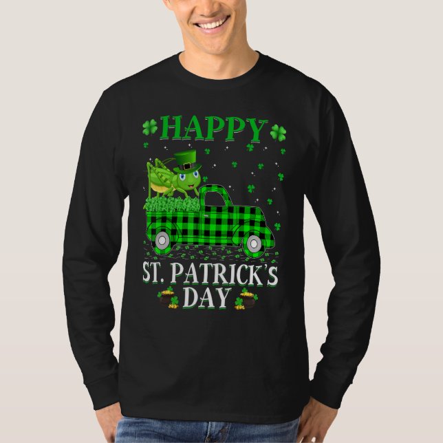 Funny Buffalo Kariert Green Truck Grasshopper St P T-Shirt (Vorderseite)