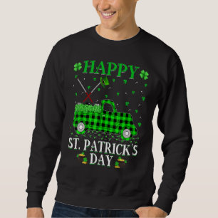 Funny Buffalo Kariert Green Truck Hockey St Patric Sweatshirt