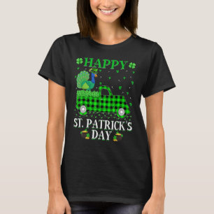 Funny Buffalo Kariert Green Truck Peacock Bird St T-Shirt