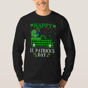 Funny Buffalo Kariert Green Truck Peacock Bird St T-Shirt