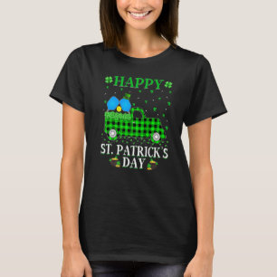 Funny Buffalo Kariert Green Truck Pickleball St. P T-Shirt
