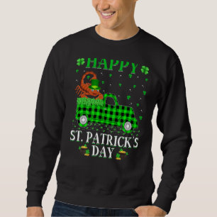 Funny Buffalo Kariert Green Truck Scorpion St Patr Sweatshirt