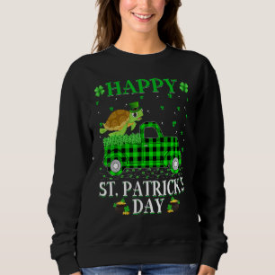 Funny Buffalo Kariert Green Truck Sea Turtle St Pa Sweatshirt