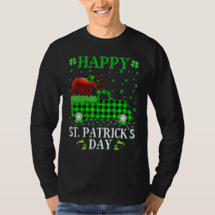 Funny Buffalo Kariert Green Truck Shrimp Fish St P T-Shirt