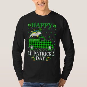 Funny Buffalo Kariert Green Truck Thunfisch St Pat T-Shirt