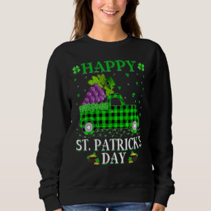 Funny Buffalo Kariert Green Truck Trauben Frucht S Sweatshirt