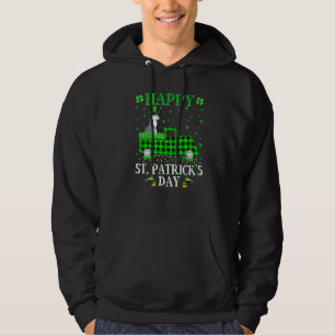 Funny Buffalo Kariert Green Truck Wolf St Patrick' Hoodie