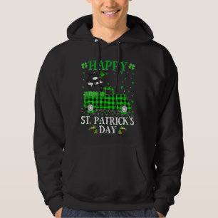 Funny Buffalo Karierter Grüner LKW Fisch Locarno Hoodie