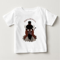Funny Büffel Bison Cartoon Illustration