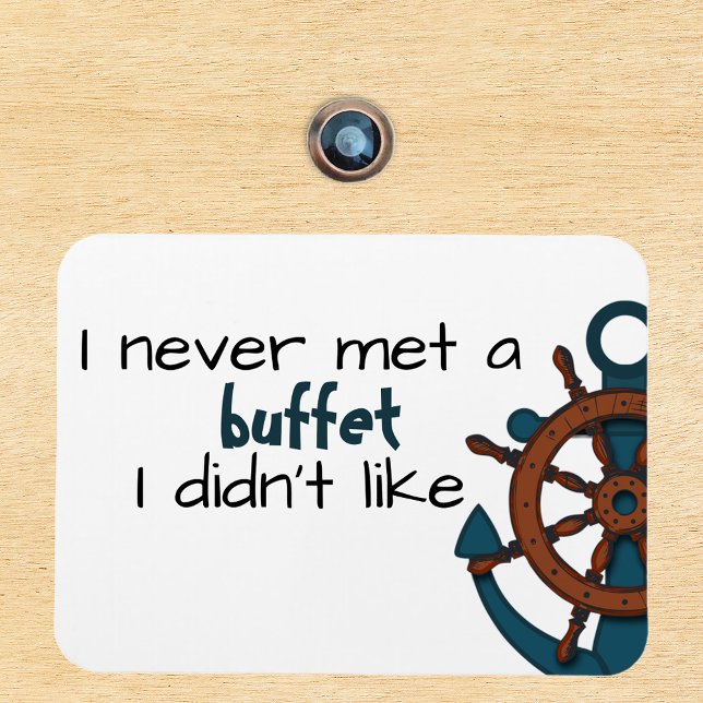 Funny Buffet Schiffstür Magnet (Von Creator hochgeladen)