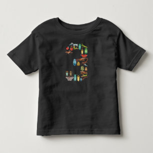Funny Bugs 3. Geburtstagsgeschenk Niedlich 3 Jahre Kleinkind T-shirt