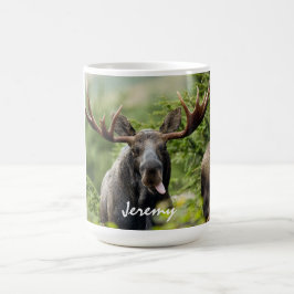Funny Bull Moose Tongue Kaffeetasse