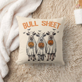 Funny Bull Sheet Vintag Halloween Kissen