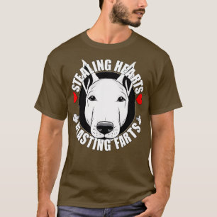 Funny Bull Terrier Stealing Hearts Blade Furzen T-Shirt