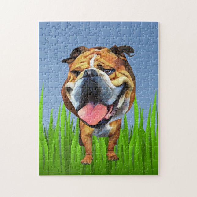Funny Bulldog 252 Piece Puzzle (Vertikal)