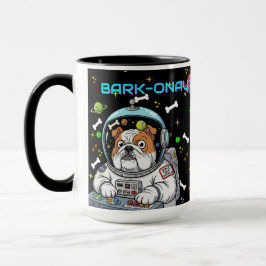Funny Bulldog "Barkonaut" Weltraumhund Lover Gesch Tasse