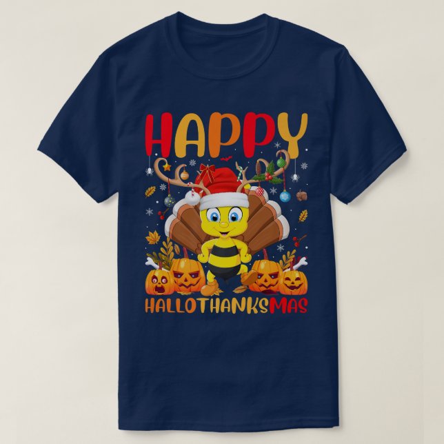 Funny Bumble Bee Lover Happy Bumble Bee HelloThank T-Shirt (Design vorne)