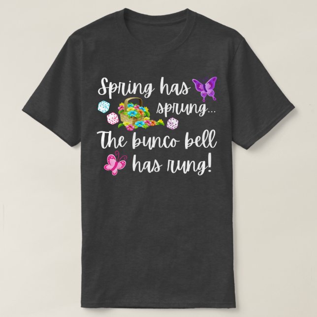Funny Bunco Gift Spring hat Sprung Bunco Bell hat T-Shirt (Design vorne)