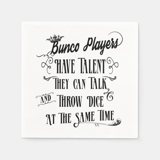 Funny Bunco Napkins Serviette (Vorderseite)