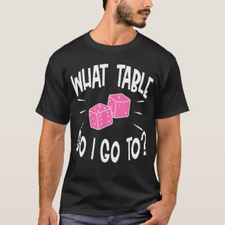 Funny Bunco Player Was Table Dice Game Night T-Shirt