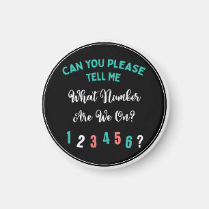 Funny Bunco Player What Number Modern Typografy Magnet