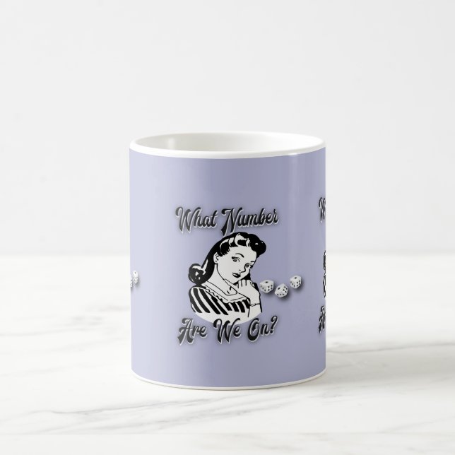 Funny Bunco Prize Tasse Blue Welche Nummer haben w (Mittel)
