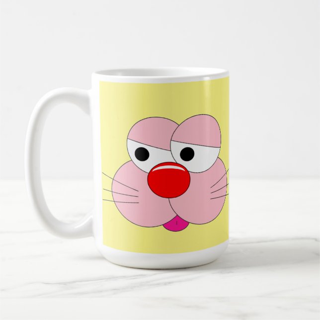 Funny Bunny Cartoon - Cooler Spaß Kaffeetasse (Links)