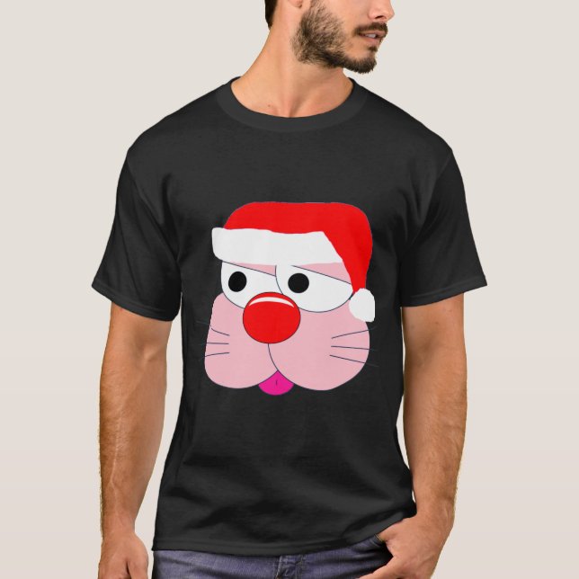 Funny Bunny Cartoon - Ich bin Vater Weihnachten. S T-Shirt (Vorderseite)