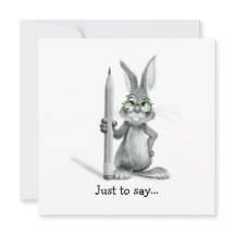 Funny Bunny Hand gezogen, nur um zu sagen