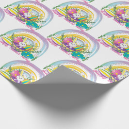 Funny Bunny Happy Easter Day Geschenkpapier
